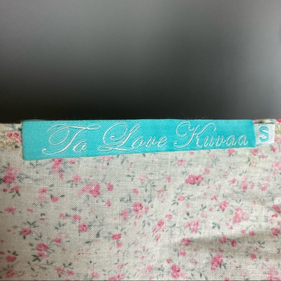 To Love Kuvaa Dress milkmaid fairy prairie apron small / extra small - Picture 12 of 14